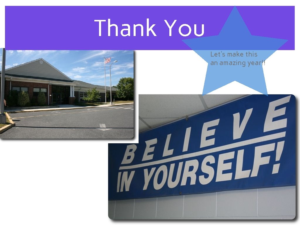 Thank You Let’s make this an amazing year!! Tex t 