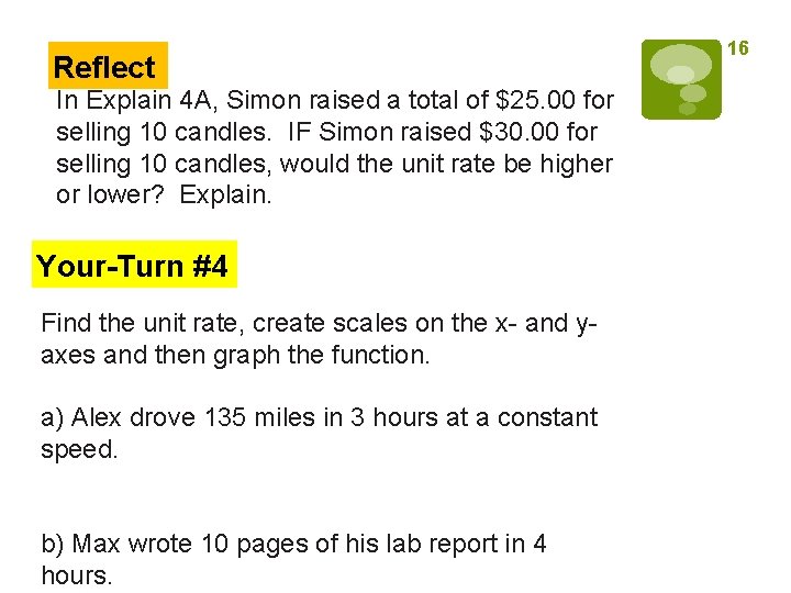 Reflect In Explain 4 A, Simon raised a total of $25. 00 for selling
