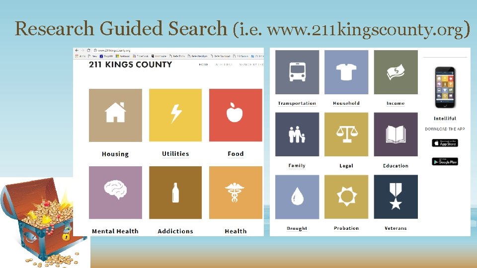 Research Guided Search (i. e. www. 211 kingscounty. org) 