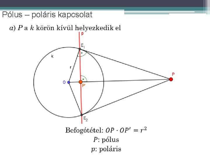 Pólus – poláris kapcsolat 