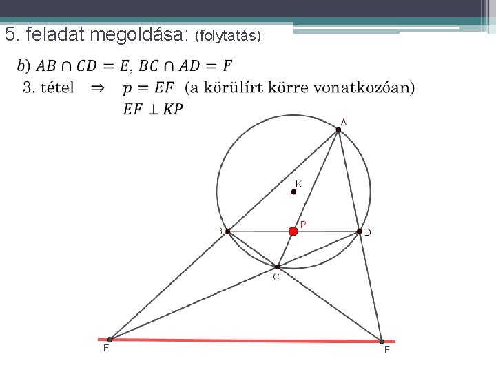 5. feladat megoldása: (folytatás) 