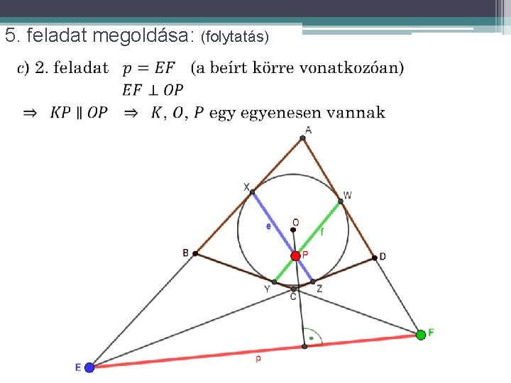 5. feladat megoldása: (folytatás) 