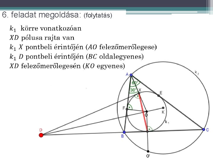 6. feladat megoldása: (folytatás) 