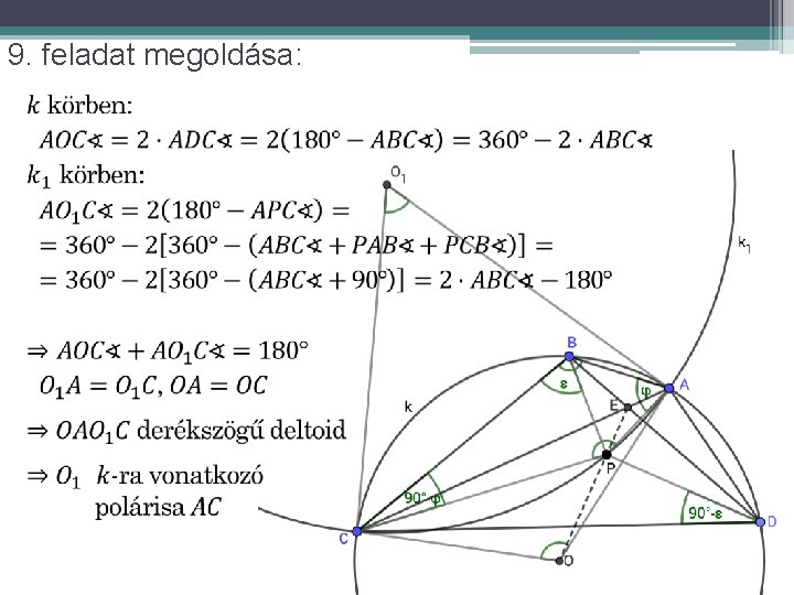 9. feladat megoldása: 