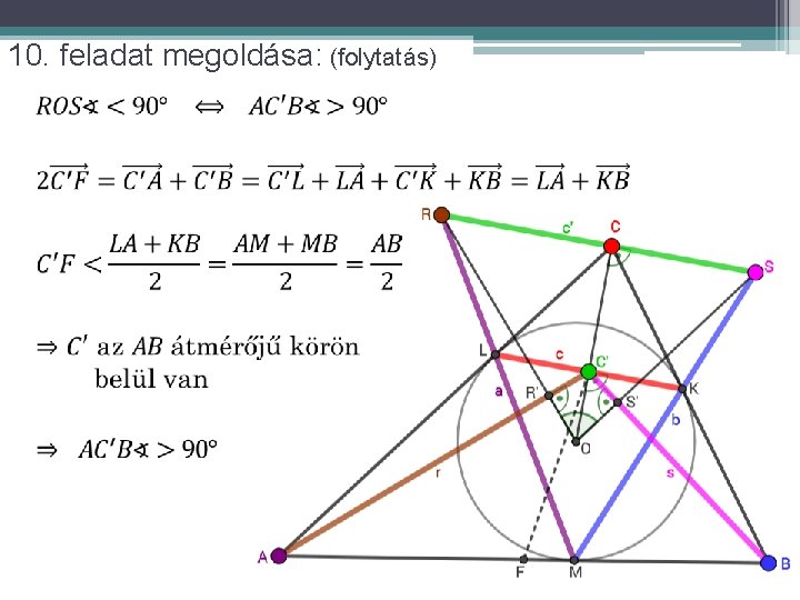 10. feladat megoldása: (folytatás) 