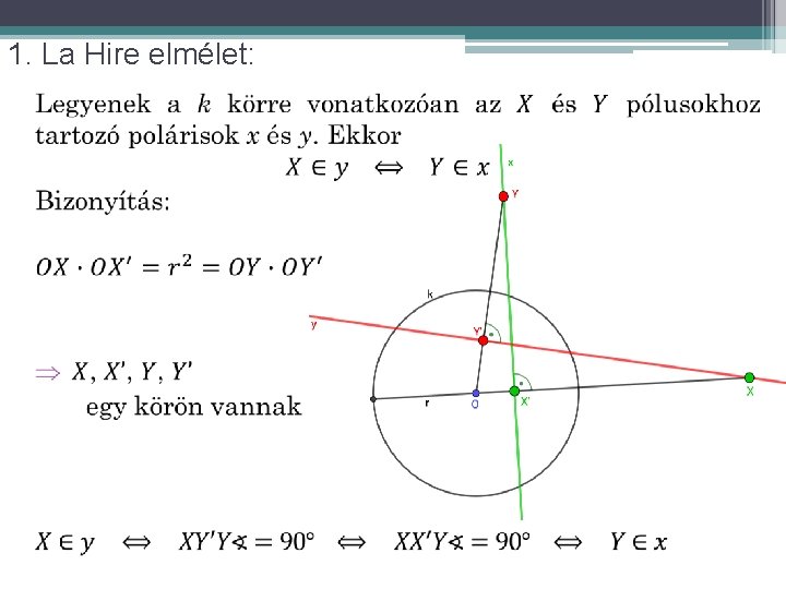 1. La Hire elmélet: 