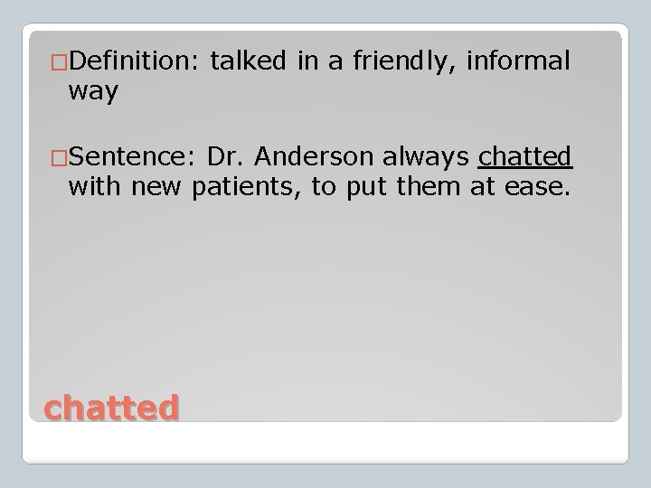 Vocabulary The TellTale Heart 1 8 Definition Sentence