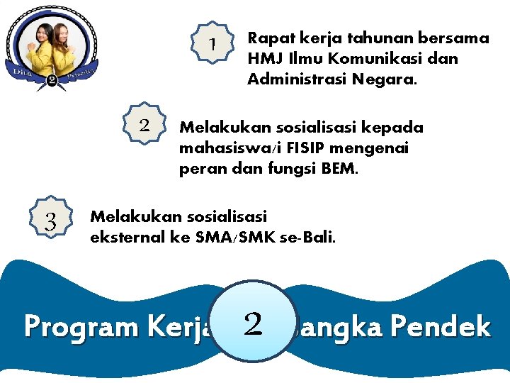 1 2 3 Rapat kerja tahunan bersama HMJ Ilmu Komunikasi dan Administrasi Negara. Melakukan 1 2 3 Rapat kerja tahunan bersama HMJ Ilmu Komunikasi dan Administrasi Negara. Melakukan