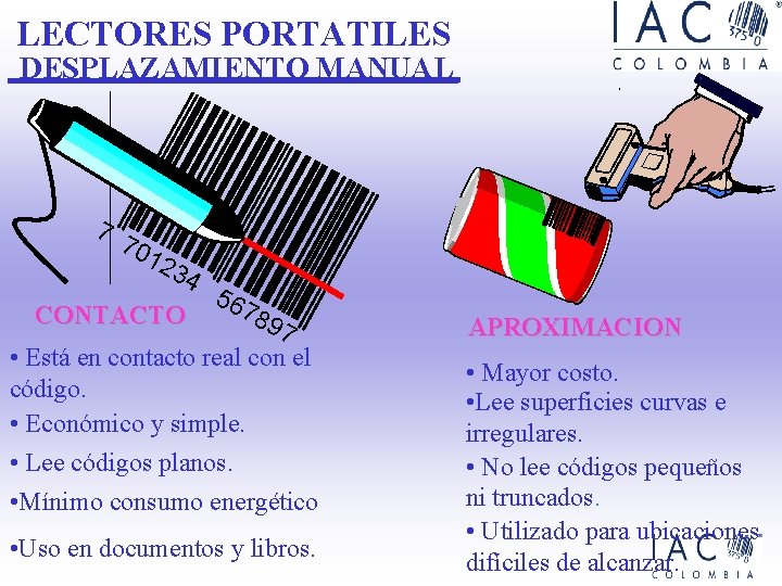 LECTORES PORTATILES DESPLAZAMIENTO MANUAL 7 70 12 34 CONTACTO 56 78 97 • Está LECTORES PORTATILES DESPLAZAMIENTO MANUAL 7 70 12 34 CONTACTO 56 78 97 • Está