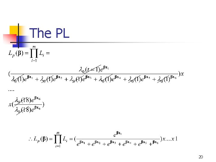 The PL 20 The PL 20