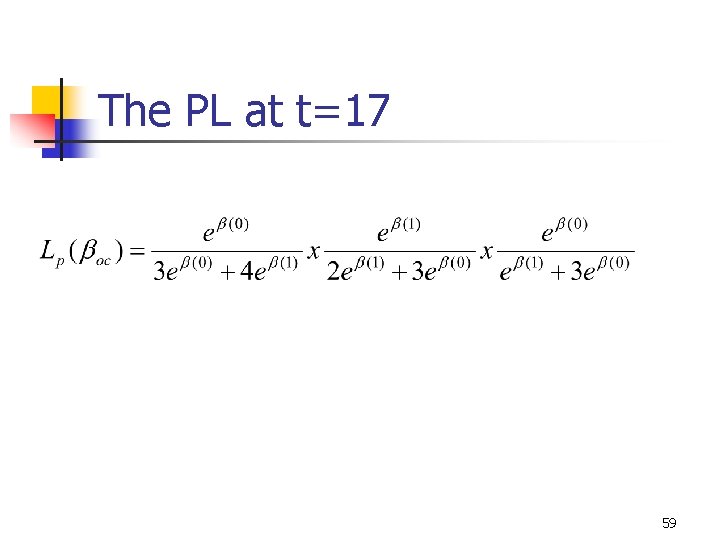 The PL at t=17 59 The PL at t=17 59