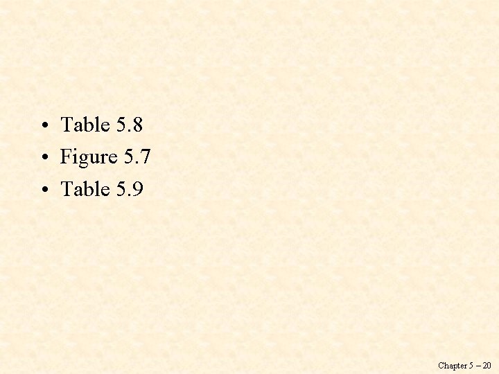  • Table 5. 8 • Figure 5. 7 • Table 5. 9 Chapter