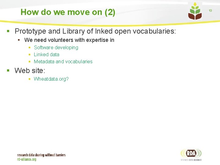 How do we move on (2) § Prototype and Library of lnked open vocabularies: