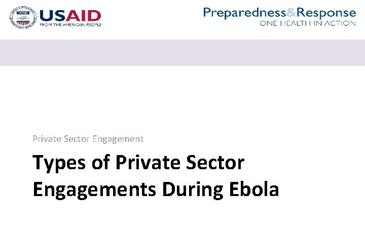 Potential for Private Public Engagement for the COUNTRY