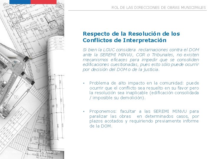 Imagen Referencial ROL DE LAS DIRECCIONES DE OBRAS MUNICIPALES Respecto de la Resolución de