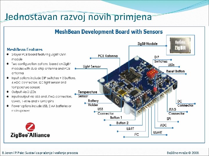 Jednostavan razvoj novih primjena B. Jeren i P. Pale: Sustavi za praćenje i vođenje