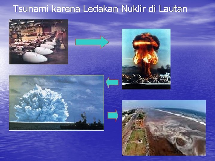 Tsunami karena Ledakan Nuklir di Lautan 