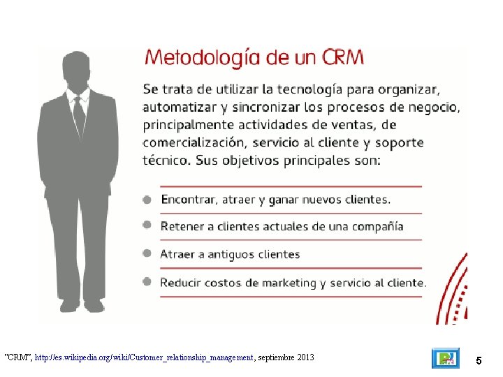 ”CRM”, http: //es. wikipedia. org/wiki/Customer_relationship_management , septiembre 2013 5 