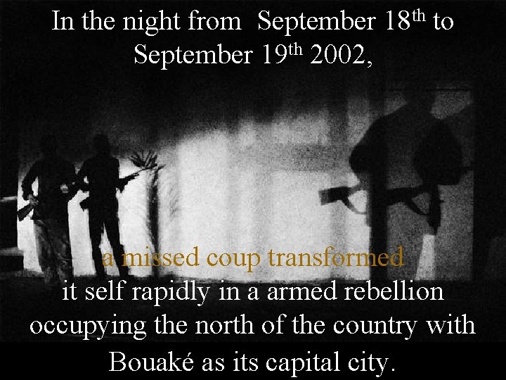 In the night from September 18 th to September 19 th 2002, a missed In the night from September 18 th to September 19 th 2002, a missed