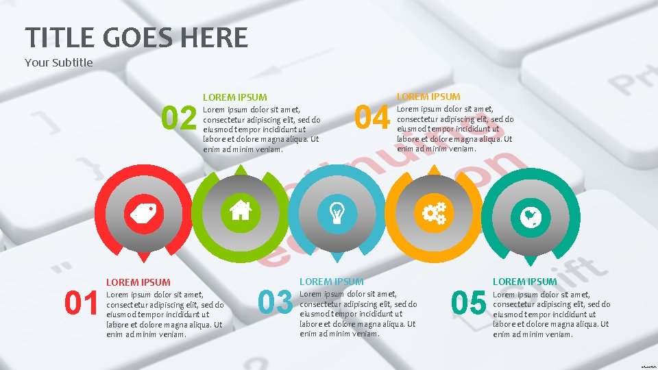TITLE GOES HERE Your Subtitle 02 01 LOREM IPSUM Lorem ipsum dolor sit amet,
