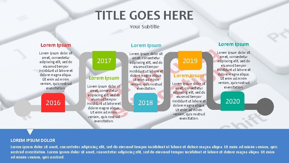 TITLE GOES HERE Your Subtitle Lorem Ipsum Lorem ipsum dolor sit amet, consectetur adipiscing