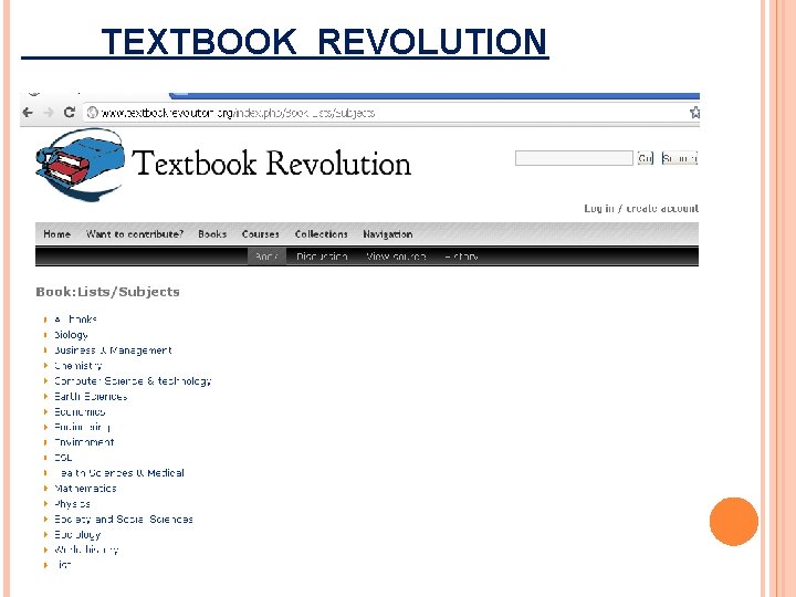 TEXTBOOK REVOLUTION 