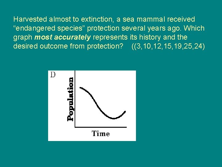 Harvested almost to extinction, a sea mammal received “endangered species” protection several years ago.