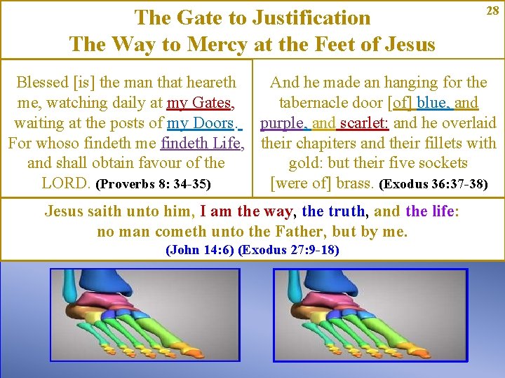 The Gate to Justification The Way to Mercy at the Feet of Jesus 28