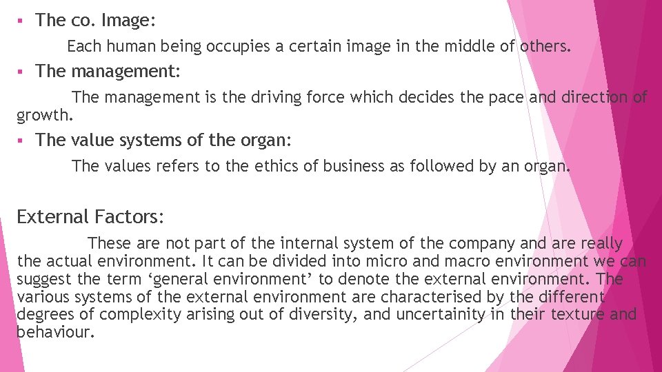 § The co. Image: Each human being occupies a certain image in the middle