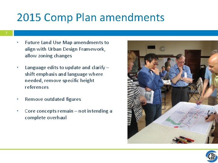 2015 Comp Plan amendments 7 • Future Land Use Map amendments to align with