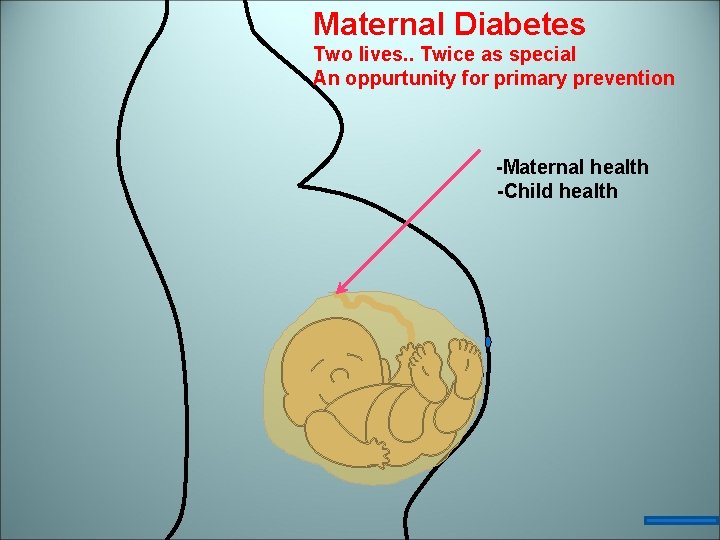 Maternal Diabetes Two lives. . Twice as special An oppurtunity for primary prevention -Maternal