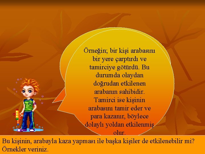 Arkadaşlar, günlük Örneğin; birbirçok kişi arabasını yaşantımızda olayla bir yere Bu çarptırdı ve karşılaşırız.