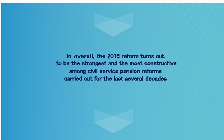 In overall, the 2015 reform turns out to be the strongest and the most