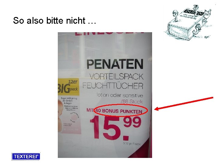 So also bitte nicht … 