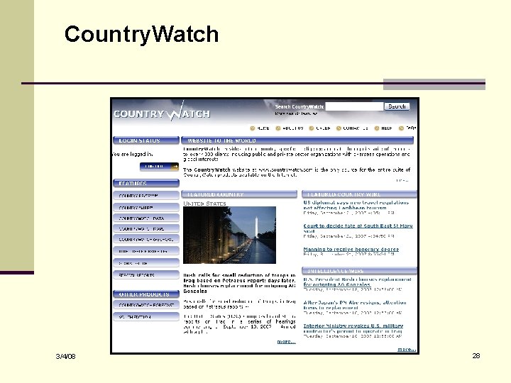 Country. Watch 3/4/08 28 