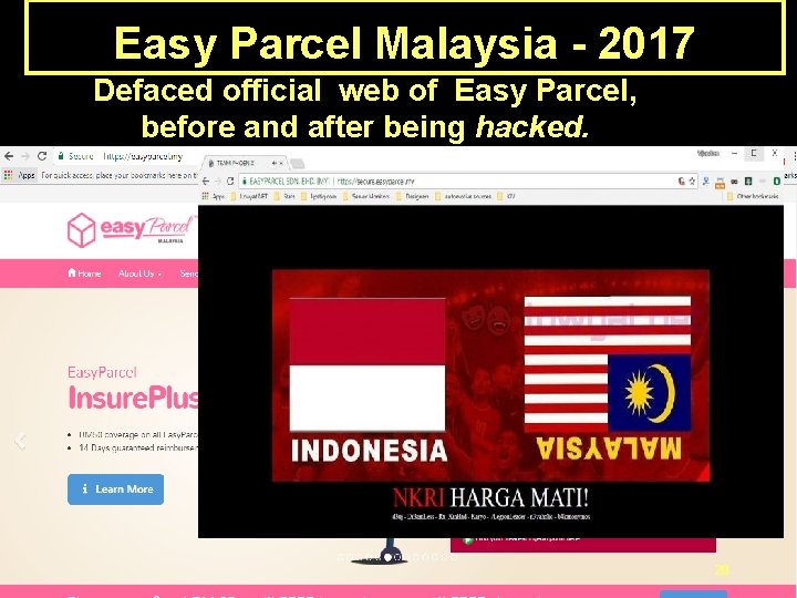 Easy Parcel Malaysia - 2017 Defaced official web of Easy Parcel, before and after Easy Parcel Malaysia - 2017 Defaced official web of Easy Parcel, before and after