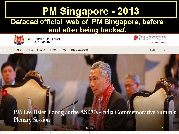 PM Singapore - 2013 Defaced official web of PM Singapore, before and after being PM Singapore - 2013 Defaced official web of PM Singapore, before and after being