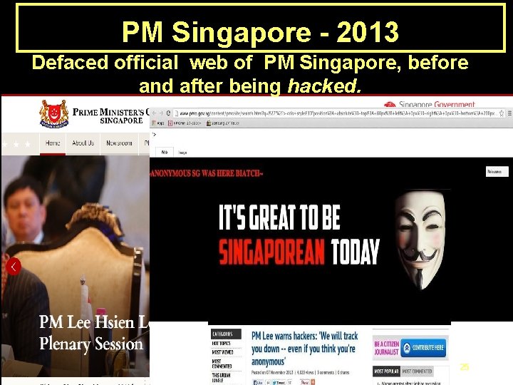 PM Singapore - 2013 Defaced official web of PM Singapore, before and after being PM Singapore - 2013 Defaced official web of PM Singapore, before and after being