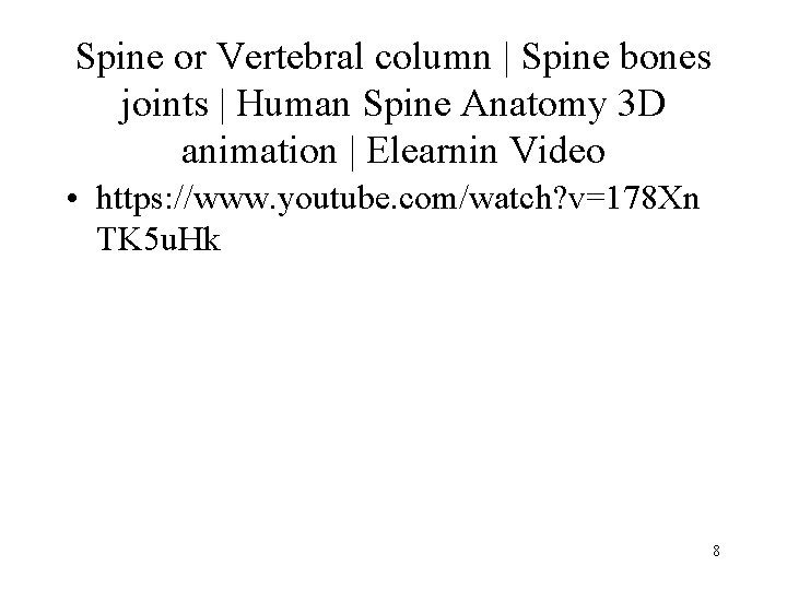 Spine or Vertebral column | Spine bones joints | Human Spine Anatomy 3 D