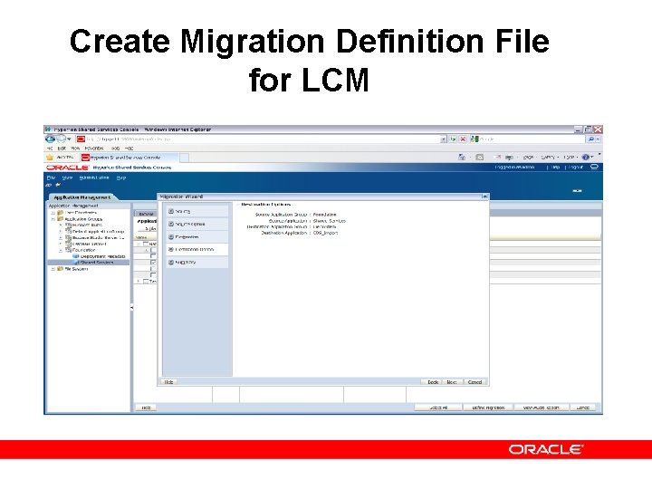 Create Migration Definition File for LCM 