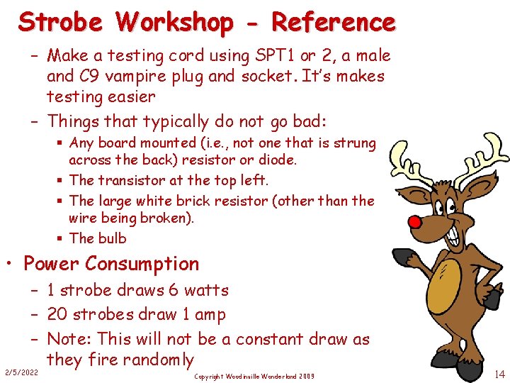 Strobe Workshop - Reference – Make a testing cord using SPT 1 or 2,