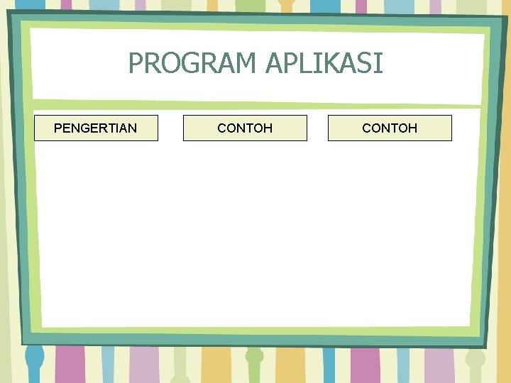 PROGRAM APLIKASI PENGERTIAN CONTOH 