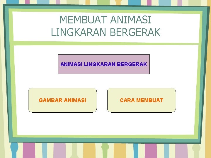 MEMBUAT ANIMASI LINGKARAN BERGERAK GAMBAR ANIMASI CARA MEMBUAT 