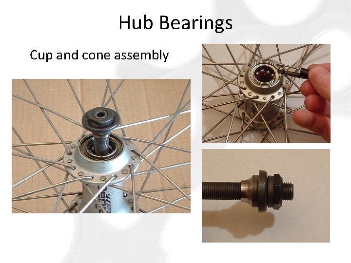 Hub Bearings Cup and cone assembly 