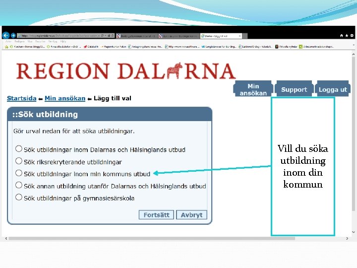 Vill du söka utbildning inom din kommun 