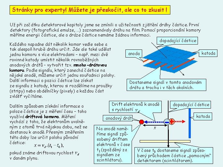 Stránky pro experty! Můžete je přeskočit, ale co to zkusit ! Už při začátku