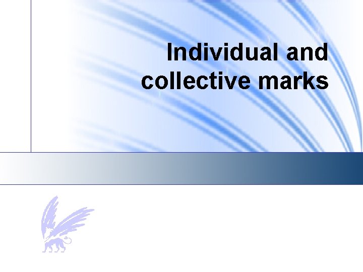 Individual and collective marks 