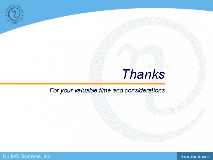 Thanks For your valuable time and considerations Thanks For your valuable time and considerations