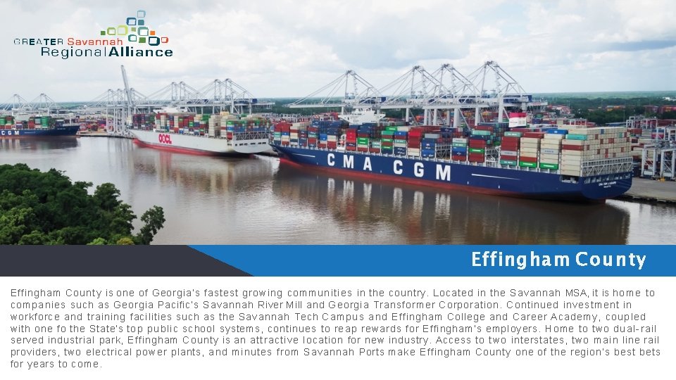 Effingham County is one of Georgia’s fastest growing communities in the country. Located in