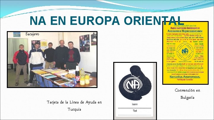 NA EN EUROPA ORIENTAL Sarajevo Tarjeta de la Linea de Ayuda en Turquía Convención